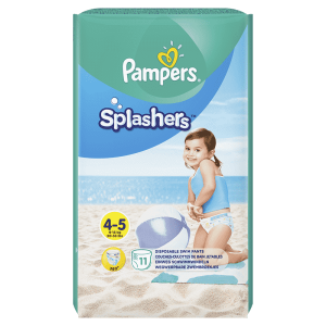 PAMPERS Pants Splashers Carry Pack vel. 4-5 (9-14 kg), 11 ks – jednorázové pleny do vody PAMPERS Pants Splashers Carry Pack vel. 4-5 (9-14 kg), 11 ks - jednorázové pleny do vody
