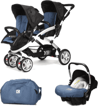 CASUALPLAY Set kočárek pro dvojčátka Stwinner, 2x autosedačka Baby 0plus a Bag 2016 - Lapis lazuli CASUALPLAY Set kočárek pro dvojčátka Stwinner, 2x autosedačka Baby 0plus a Bag 2016 - Lapis lazuli